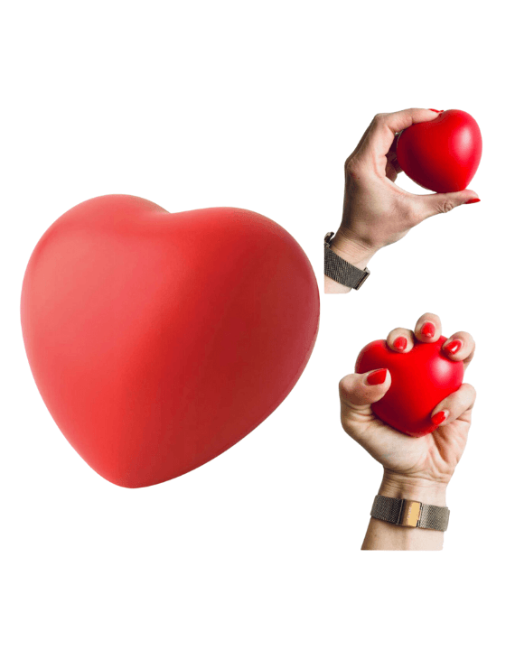 Piłka do ćwiczeń nadgarstka - Czerwone Serduszko